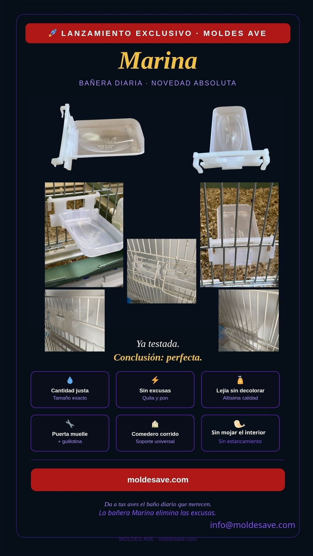 Bañera Marina Moldes Ave