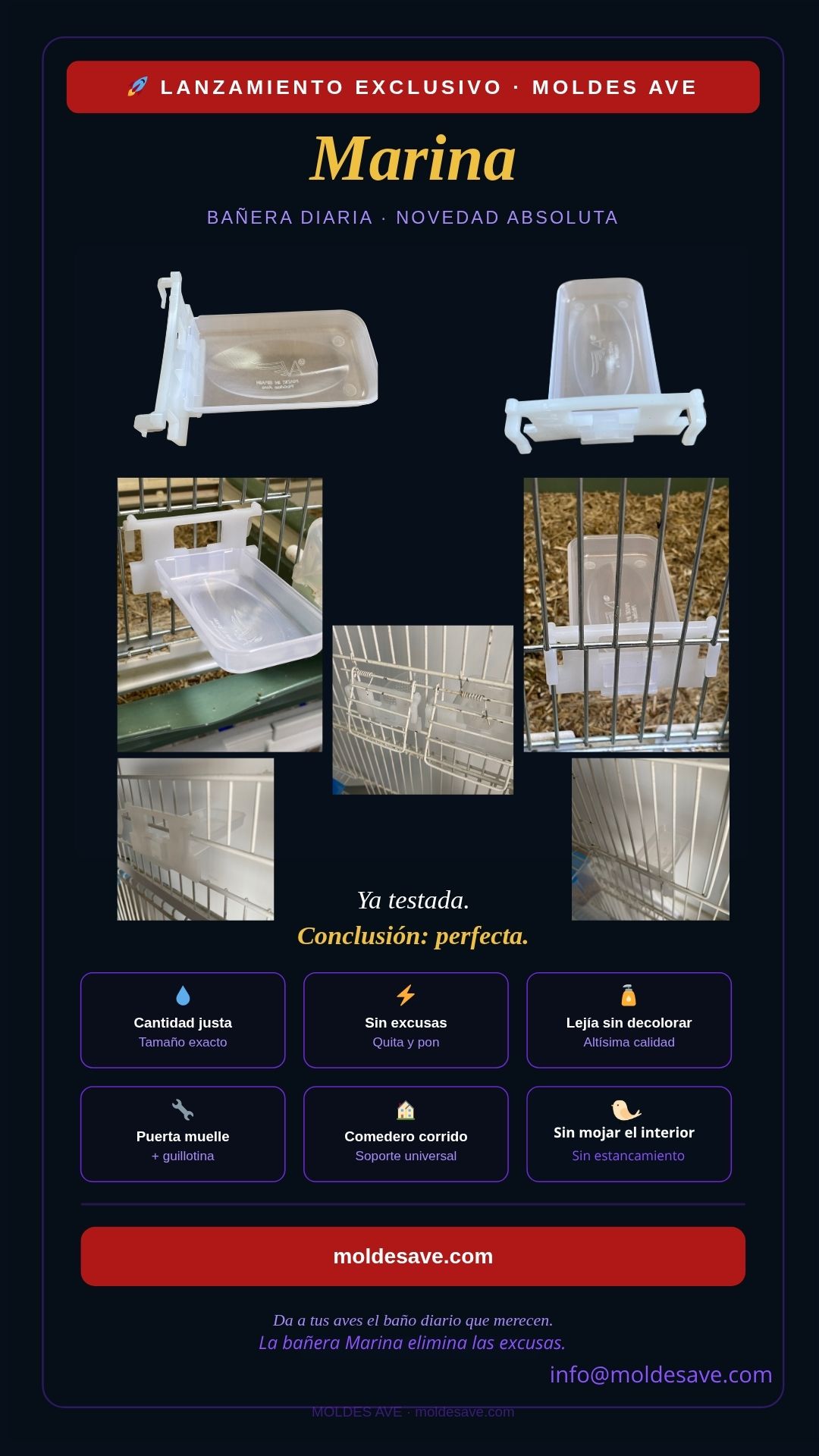 Bañera Marina Moldes Ave