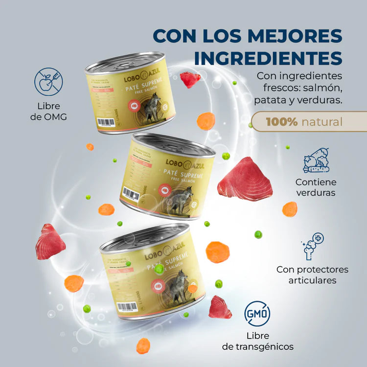 Paté Supreme Free Salmón 400g