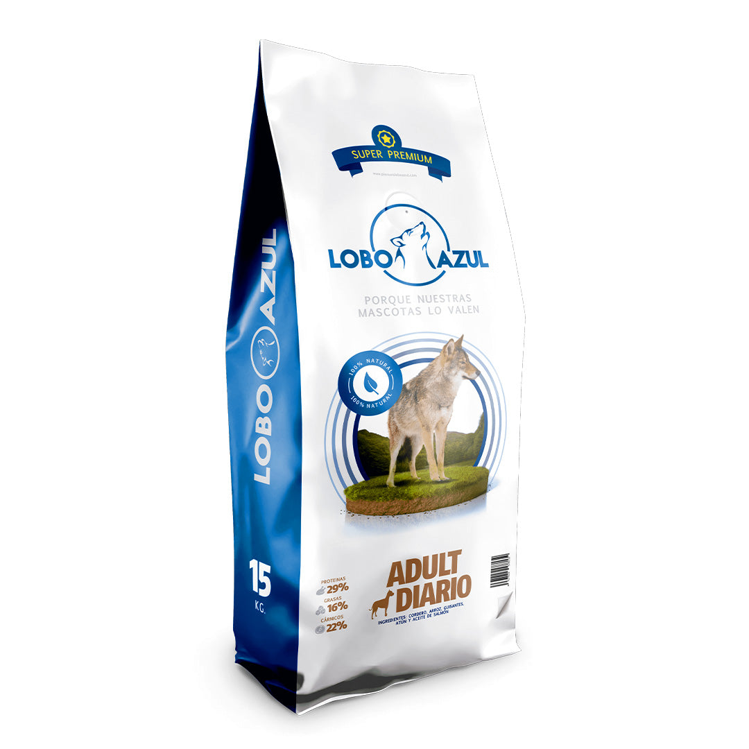 Adult Diario, pienso super premium Lobo Azul de mantenimiento diario para perros adultos
