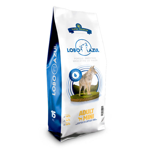 Adult Mini, pienso super premium Lobo Azul para perros de raza pequeña